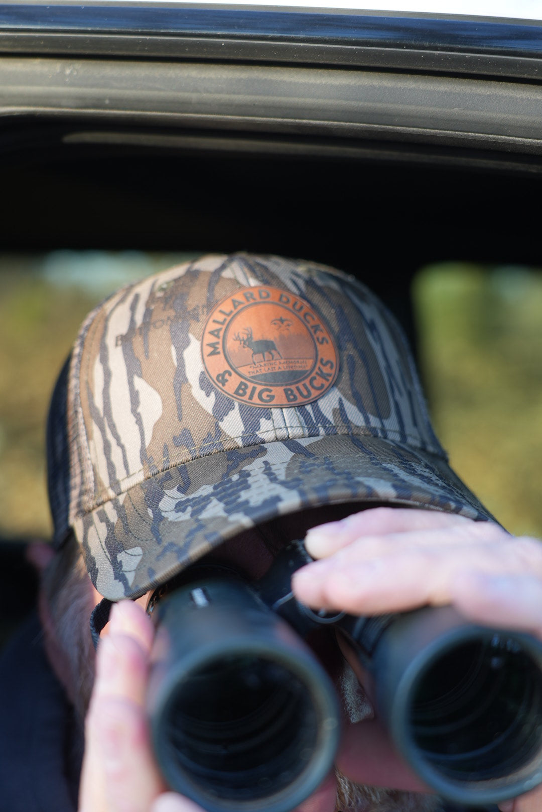 Mossy Oak Leather Patch Hat