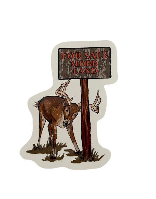 Deer Post Sticker